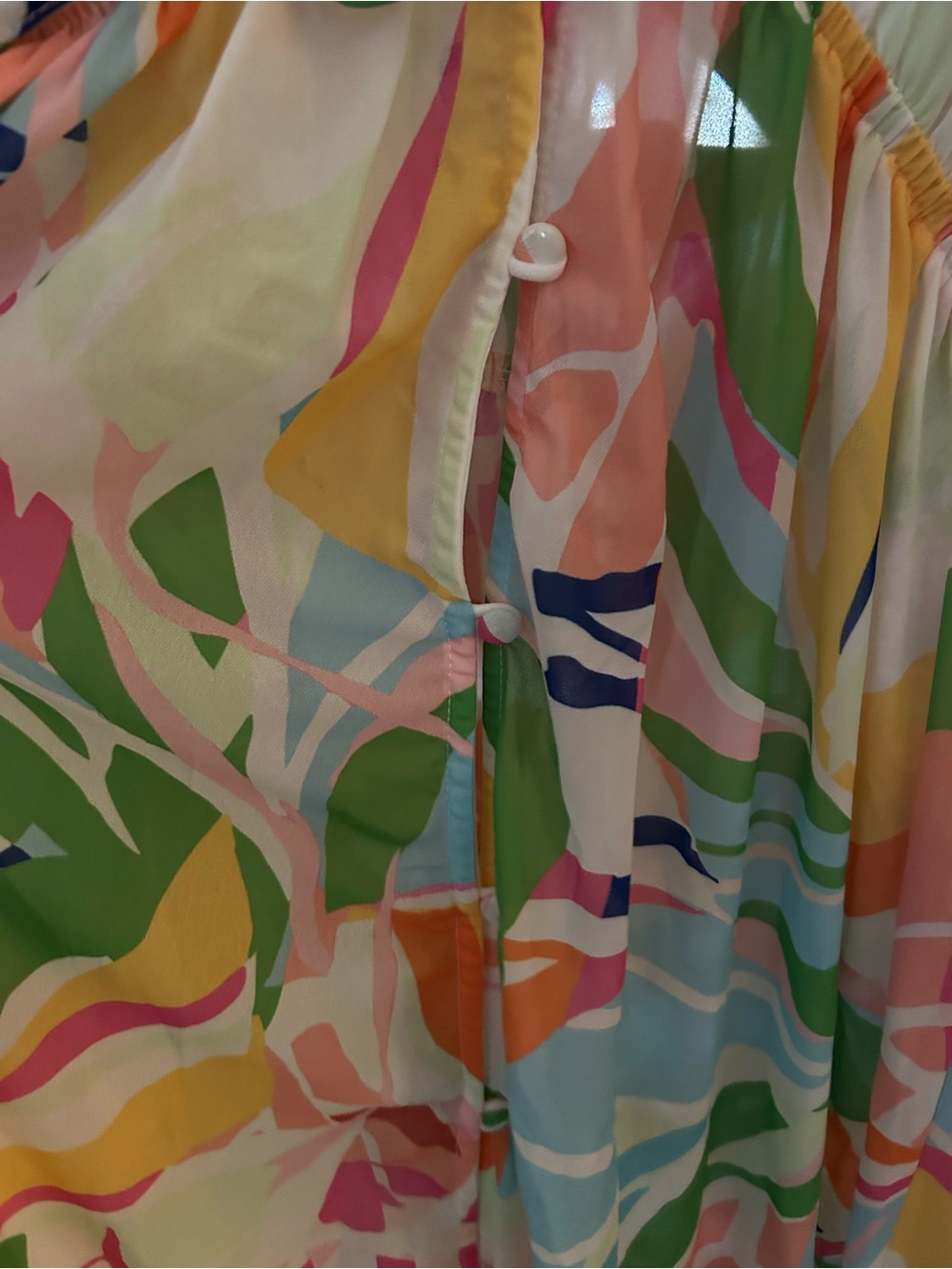 Vici Flying Tomato Tropical Print Maxi Cover-Up Dress in Pastel Multicolor - Picture 4 of 4